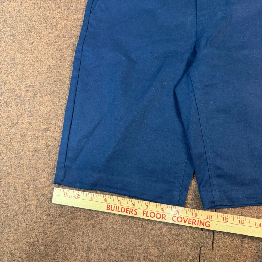 New Old Navy Boys Chino Shorts Navy Blue Uniform Stretch Size 16 320187-01-1